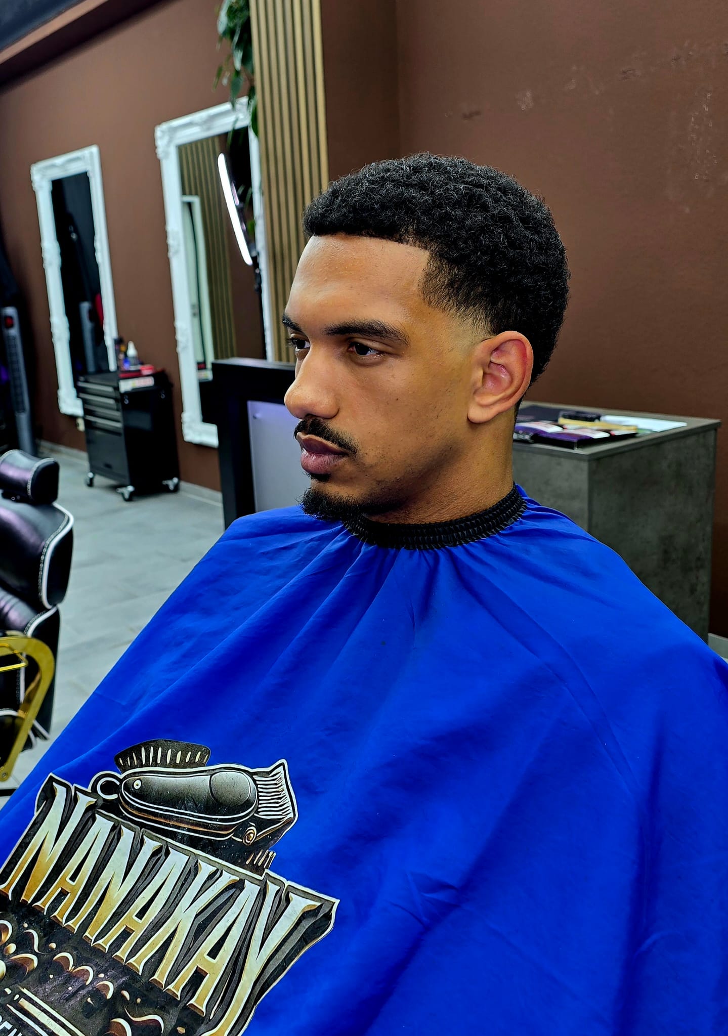 Kunde mit fresh Haircut